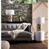 Voleta Metallic Throw Blanket - THR856 - White/Gold - 50" x 70" - Safavieh - 3 of 3