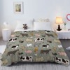 SEVOBAL Baby Blankets Various Animals Flannel Blankets Animal Blankets Throw Blanket Super Soft Lightweight Animal Blanket, Gray, 60"*80"*0.25" - 4 of 4