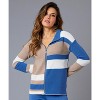 Women's Color Block Zip Jacket - Angel Apparel - 3 of 4