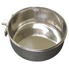QT Dog Stainless Steel Pet Bowl Coop Cup with Clamp - 64 oz - 3 of 3