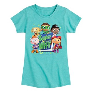Girls' - Super Why - Whyatt And Friends Fitted Short Sleeve Graphic T-Shirt - 1 of 3