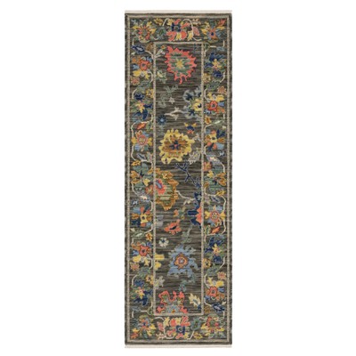 Oriental Weavers Lucca 2889E Grey / Multi Indoor Area Rug - 2' x 6'