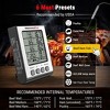 ThermoPro TP17HW 4 Probe Digital Meat Thermometer with Timer Mode and HIGH/LOW Alarms Grill Smoker Thermometer with Large Color Coded LCD Display and - 3 of 4