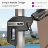 PURPLE LEAF Right-left Tilt Cantilever Umbrella with Base Patio Outdoor Swivel Umbrella with 360-degree Rotation - 2 of 4