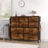 Dresser for Bedroom, 10 Drawers Fabric Storage Drawer, Dressers & Chest of Drawers with Side Pockets, Hooks, Wood Tabletop - 2 of 4