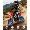 24V Electric Dirt Bike with Rear Wheel Suspension,350w Electric Motorcycle Up to 13.67Mile/h - 2 of 4