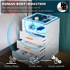 Vlsrka  3-Drawer Nightstand with LED Light - 2 of 3