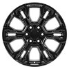 OE Wheels CV65 20 Inch Rim Fits Silverado 1500 ZR2 Style 6x139.7 20x9 Gloss Black - Hollander 14089 (1) - 2 of 4