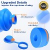 3 and 5 Gallon Water Jug Cap 5 PACK, Silicone Reusable Replacement Cap, Non Spill Bottle Caps for 55mm Bottle Water - 3 of 4