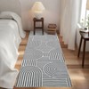 Modern Abstract Rug Washable Rug Non Slip, Low Pile Thin Foldable Mat - 2 of 4