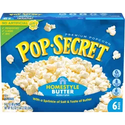 Pop Secret Homestyle Microwave Popcorn -3.2oz/ 6ct