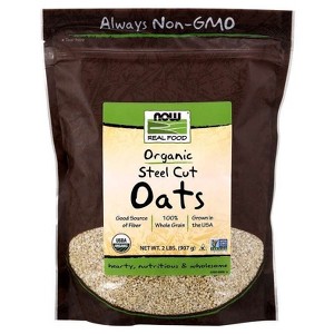 Steel Cut Oats Organic by Now Foods  -  2 lb Bag - 1 of 2