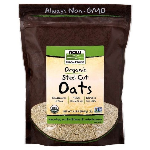 Steel Cut Oats Organic by Now Foods  -  2 lb Bag - image 1 of 2