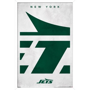 Trends International NFL New York Jets - Logo 25 Framed Wall Poster Prints - 1 of 4