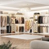 Aheaplus 120'' Adjustable Closet Organizer, Large Closet System with Storage Drawers and Hanging Rods - 4 of 4