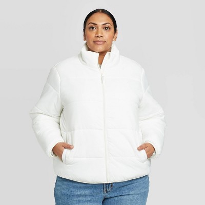 plus size puffer jacket with hood