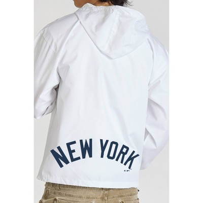 Мужские куртки MLB New York Yankees Men's Champion White Packable Jacket - L — фото 2