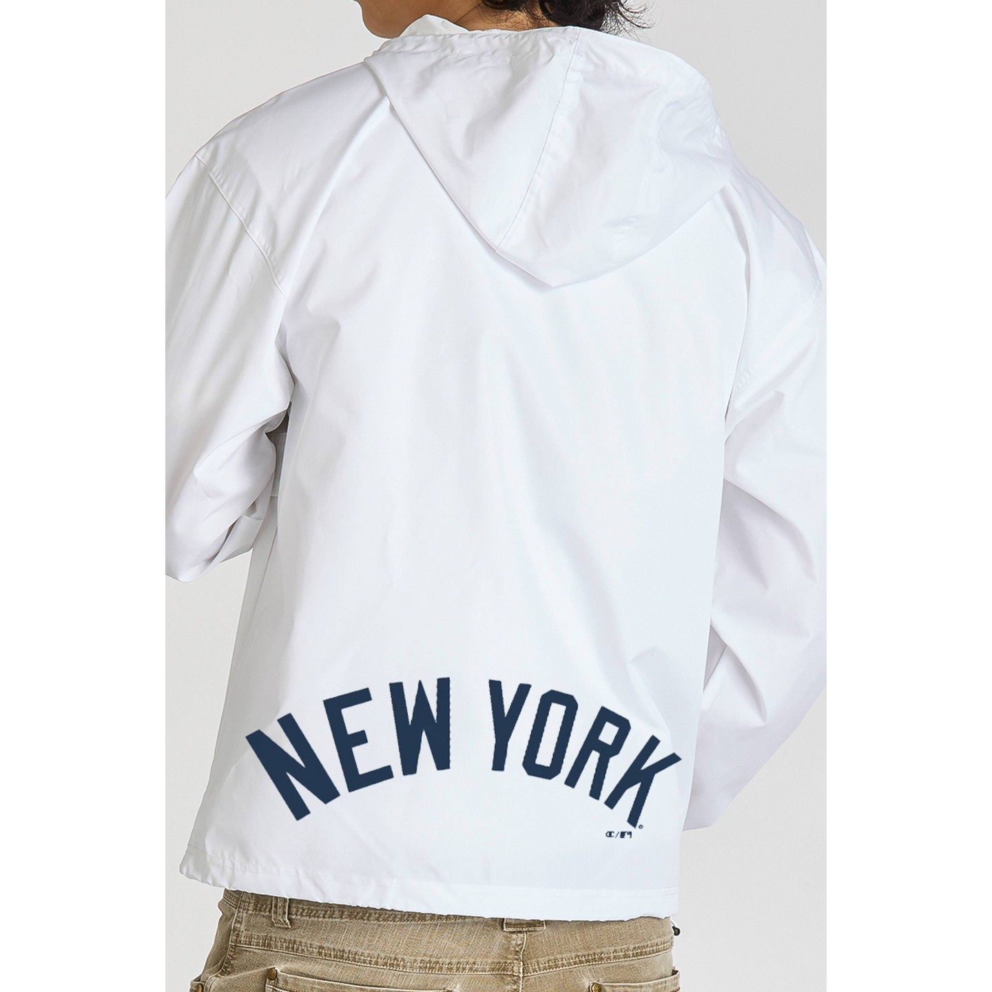 Мужская куртка MLB New York Yankees Champion White Packable, цвет: Белый — фото 2