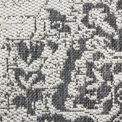 Nicole Miller Grey and Black Medallion Indoor/Outdoor Rug