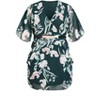 Women's Plus Size Colour Wrap Print Dress - teal | CITY CHIC - image 3 of 3