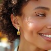 Ross-Simons 13.50 ct. t.w. Simulated Yellow Sapphire and 1.00 ct. t.w. CZ Drop Earrings in Sterling Silver - 2 of 3