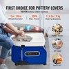 VEVOR Pottery Wheel, 450W, For Adults and Beginners, 11in Clay Wheel Machine,  Adjustable 60-300RPM Speed Handle and Pedal, Blue - 3 of 4