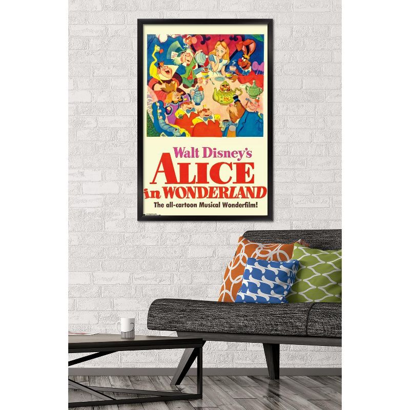 Trends International 24X36 Disney Alice in Wonderland - One Sheet Framed Wall Poster Prints, 2 of 7