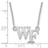 Black Bow Jewelry 14k White Gold Wake Forest Demon Deacons NCAA Necklace 18 Inch - 2 of 4