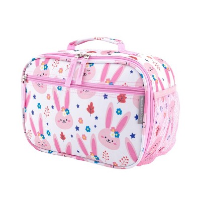 Kids' 5-Piece Pink Bunny Hard Shell Spinner Luggage Set