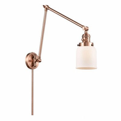 Bell - 1 Light Swing Arm Wall Sconce In Industrial Style-30 Inches Tall and 8 Inches Wide