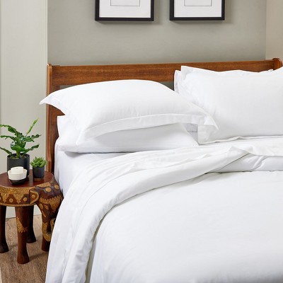Tan Full/Queen Bamboo Rayon Blend Duvet Cover Set with Pillow Shams