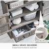 Bathroom Wall Cabinet, Farmhouse Medicine Cabinet with Drawer, 24" Wide Bathroom Cabinet with Adjustable Shelf & Double Barn Doors - 2 of 4