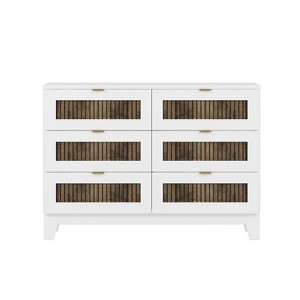 Dexmalle Rustic Farmhouse Style Wooden Dresser - 1 of 4