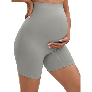 INSPIRE CHIC Women's Maternity High Waist Thigh Slimmers for Under Dresses Comfort Soft Pregnancy Shapewear - 1 of 4