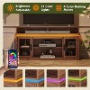GALAXHERO Farmhouse TV Stand for 65 Inch TV with LED Lights, Rustic Entertainment Center with Storage Cabinets for Living Room or Bedroom - 4 of 4