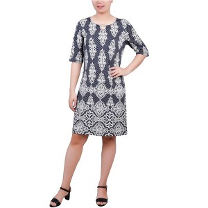 NY Collection Womens Keyhole and hardware at neckline Shift Dress - 1 of 1