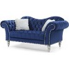 TiramisuBest Dark Gray Traditional Loveseat, Classic Upholstered Sofa for Living Room or Sitting Area - 3 of 4