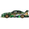 Nissan Silvia (S15) LB-Super Silhouette RHD "Fausto Racing 2024" Green Metallic Limited Ed 1/64 Diecast Model Car by Mini GT - 2 of 4