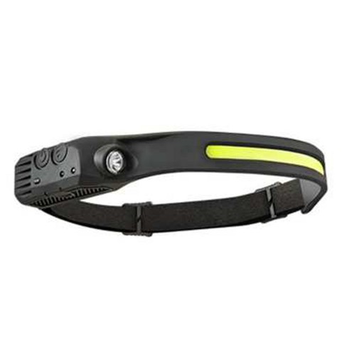Link Rechargeable Led Headlamp W/side Flashlight 230° Cob Wide