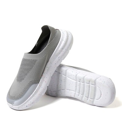 Dearfoams Men's Knox Collapsible Heel Slip-On Sneaker - Sleet Size 10 — фото 7