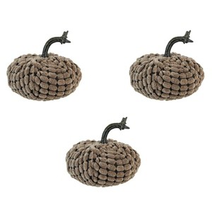 TopComfy Decorative Object Glass Christmas Ball Ornaments Set of 4 for Holiday Tree Decor, Dark Brown, 10.2"*10.2"*10.6" - 1 of 4