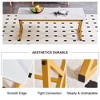 NicBex 47 Inch Rectangle Coffee Table with Rock Slab Tabletop and Metal Base for Living Room,Dining Room - 4 of 4