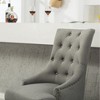 Okak Wingback Dining Chairs Set of 2, Solid Wood Button Tufted with Nailhead Trim, Hostess Accent Chairs for Formal Dining - 3 of 4