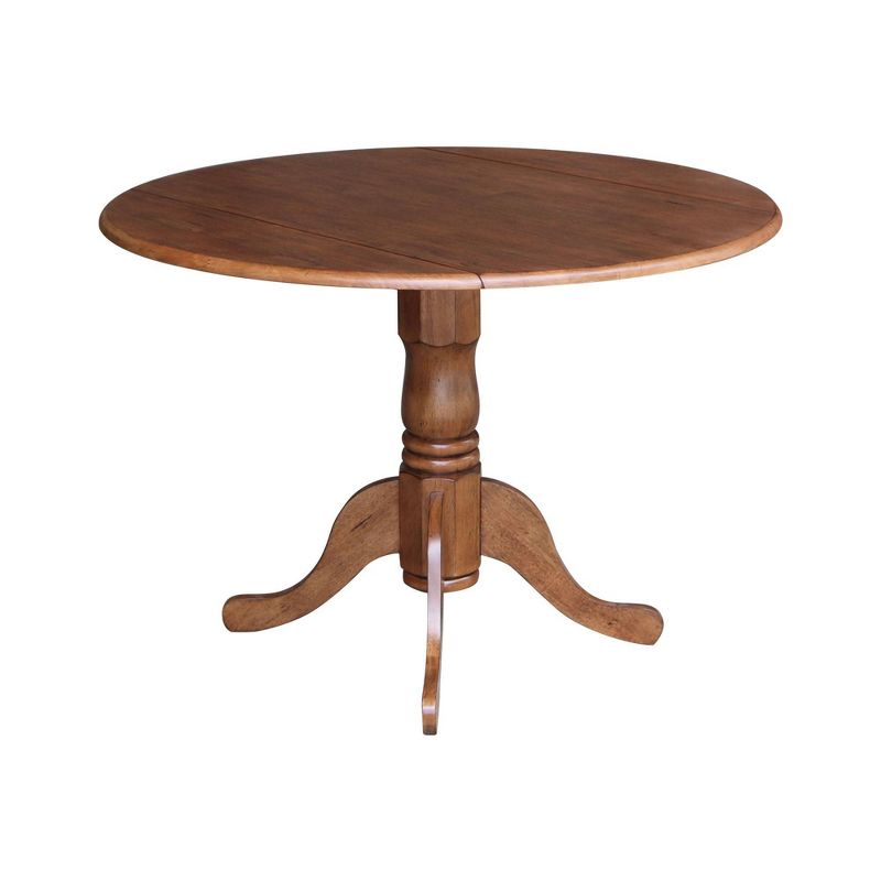 42" Mason Round Dual Drop Leaf Dining Table - International Concepts, 4 of 19
