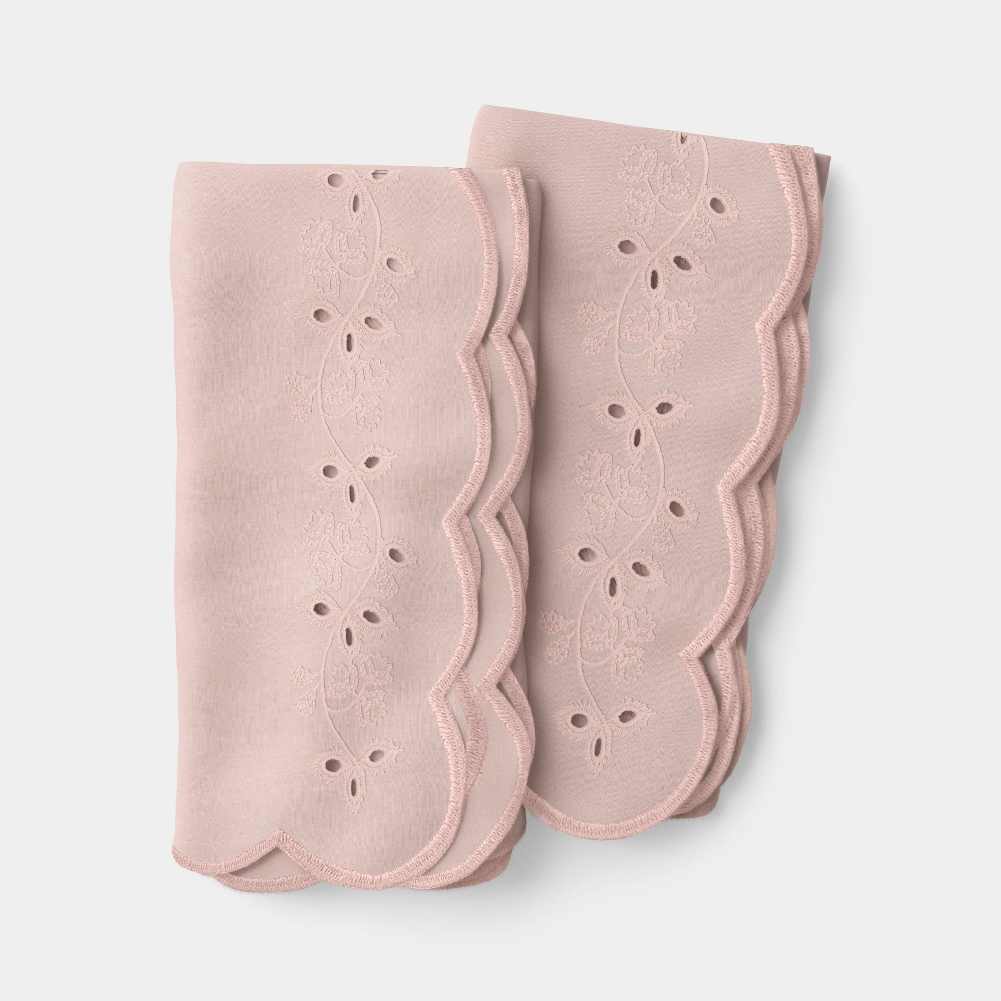 2pk Eyelet Dinner Napkins Pink - Threshold™