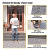 Syemin Carpet Tiles 30 PCS Garden Patio Floor Tiles, Square Outdoor Flooring for Patio, Pool Side, Composite Interlocking Deck, Gray, 12"*12"*0.75" - 4 of 4