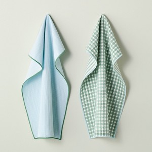 2ct Textured Kitchen Towels - Hearth & Hand™ with Magnolia - 1 of 3