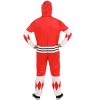 HalloweenCostumes.com Adult Power Rangers Red Ranger Hooded Union Suit for Adults - 2 of 4