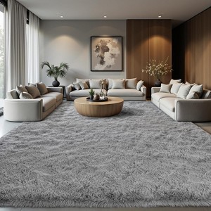 Area Rugs for Living Room Bedroom, Non-Slip Fluffy Soft Shag Carpet for Kids Home Dorm Decor - 1 of 4