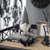 FURNIinspire Decorative Objects Holiday Decorations, Fabric Sitting Black Gnome With Wings, Striped Socks, Home Decor, Multicolored, 3.5"*4.3"*23.5" - 4 of 4